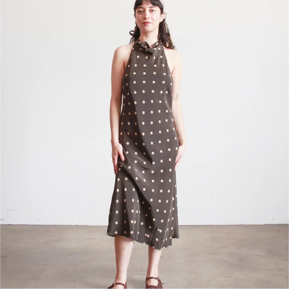 Banana Republic Silk Polka Dot Dress